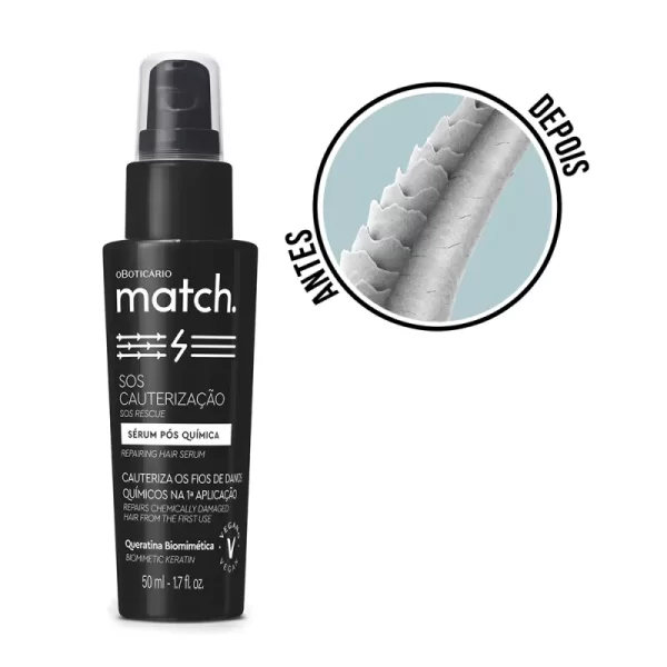 Sérum Capilar Pós-Química Match SOS Cauterização 50ml