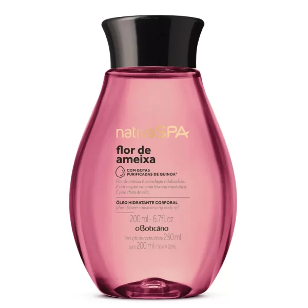 Óleo Desodorante Hidratante Corporal Nativa SPA Flor de Ameixa 200ml