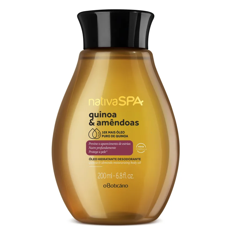 Óleo Desodorante Hidratante Corporal Nativa SPA Quinoa & Amêndoas 200ml