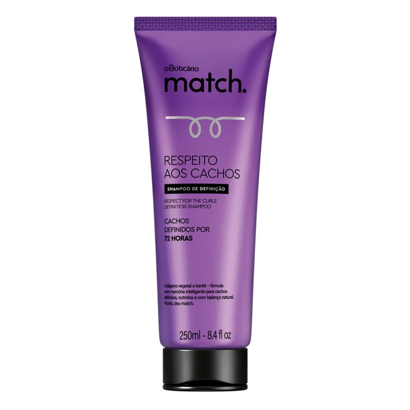 Shampoo Match Respeito aos Cachos, 250ml