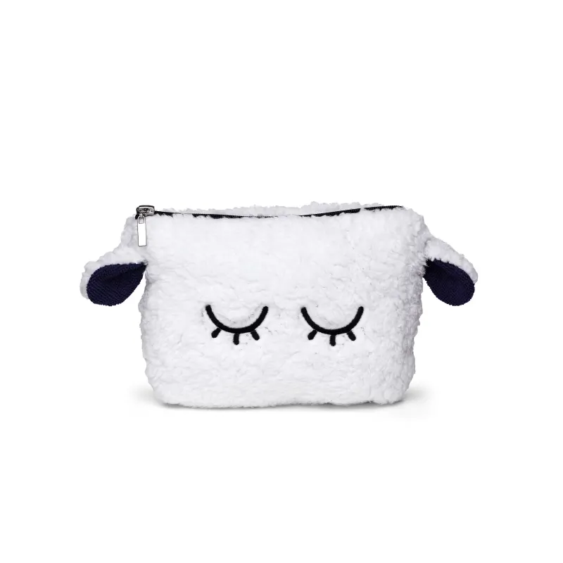 Nécessaire Branco Ovelhinha Cuide-se Bem Boa Noite