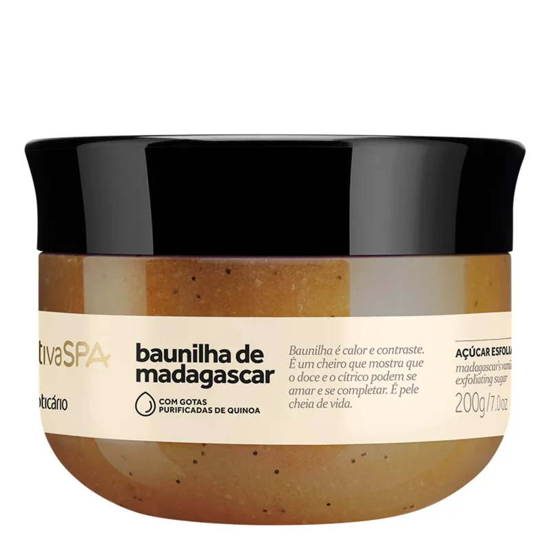 Açúcar Esfoliante Óleo Desodorante Nativa SPA Baunilha de Madagascar 200g