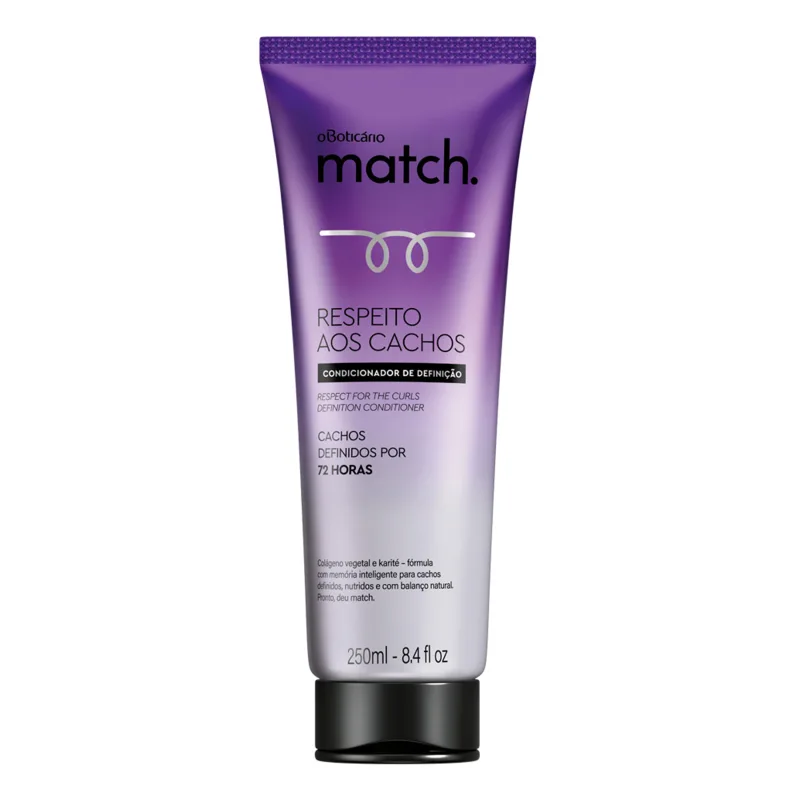 Condicionador Match Respeito aos Cachos, 250ml