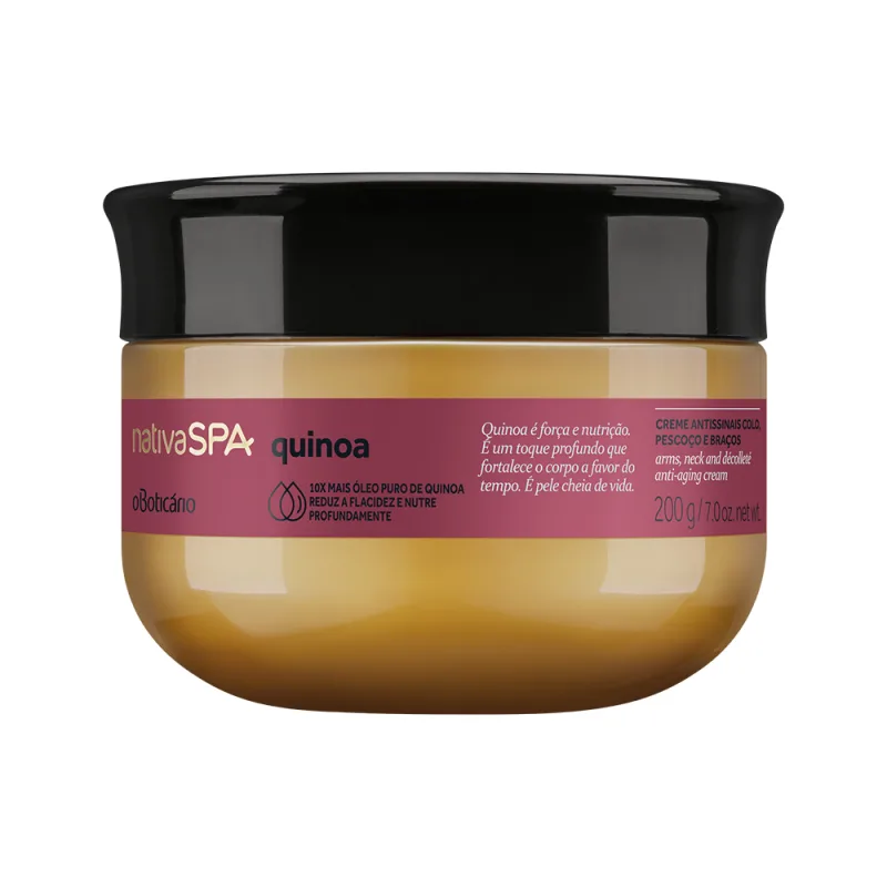 Creme Antissinais Colo, Pescoço e Braços Nativa SPA Quinoa 200g