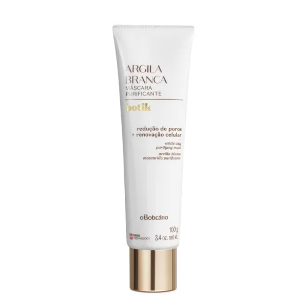 Máscara Facial Purificante Argila Branca Botik 100g