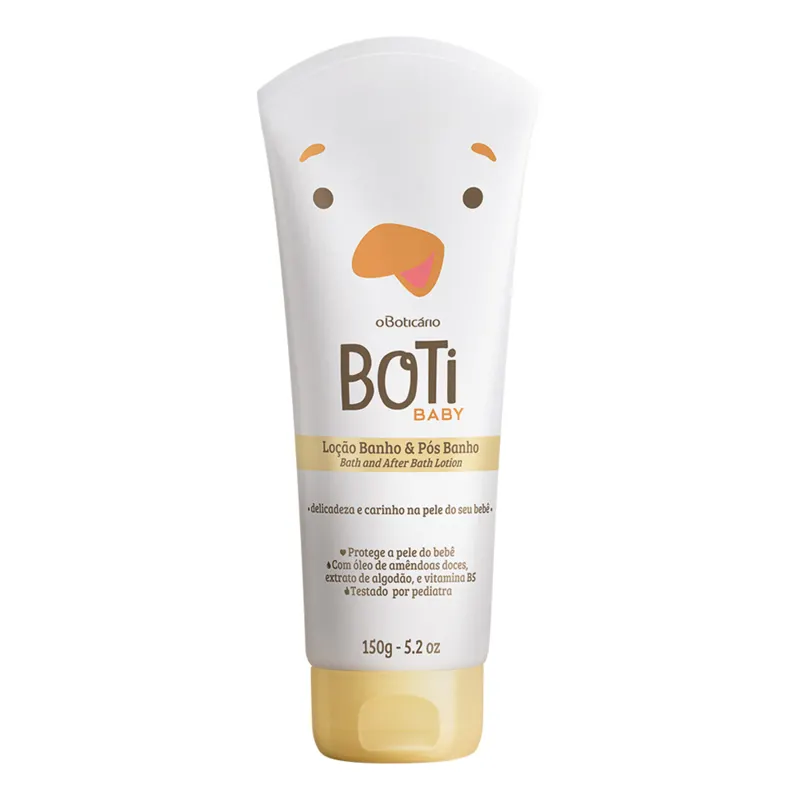 Loção Hidratante de Banho e Pós Banho Boti Baby, 150g