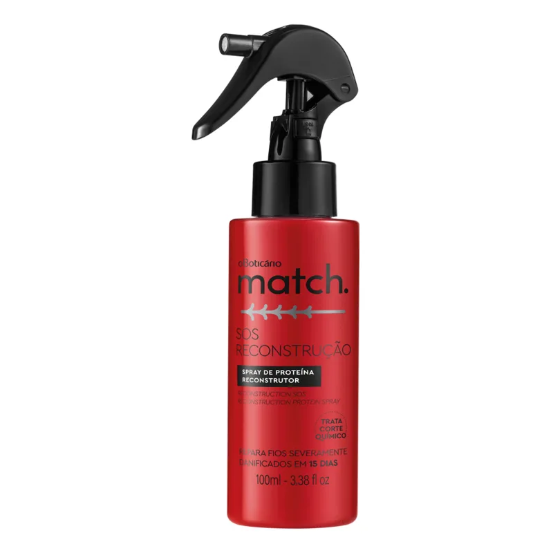 Spray de Proteína Capilar Match SOS Reconstrução, 100ml
