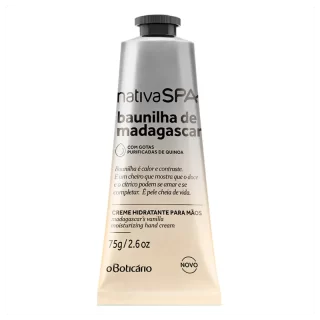 Creme Hidratante para Mãos Desodorante Nativa SPA Baunilha de Madagascar 75g