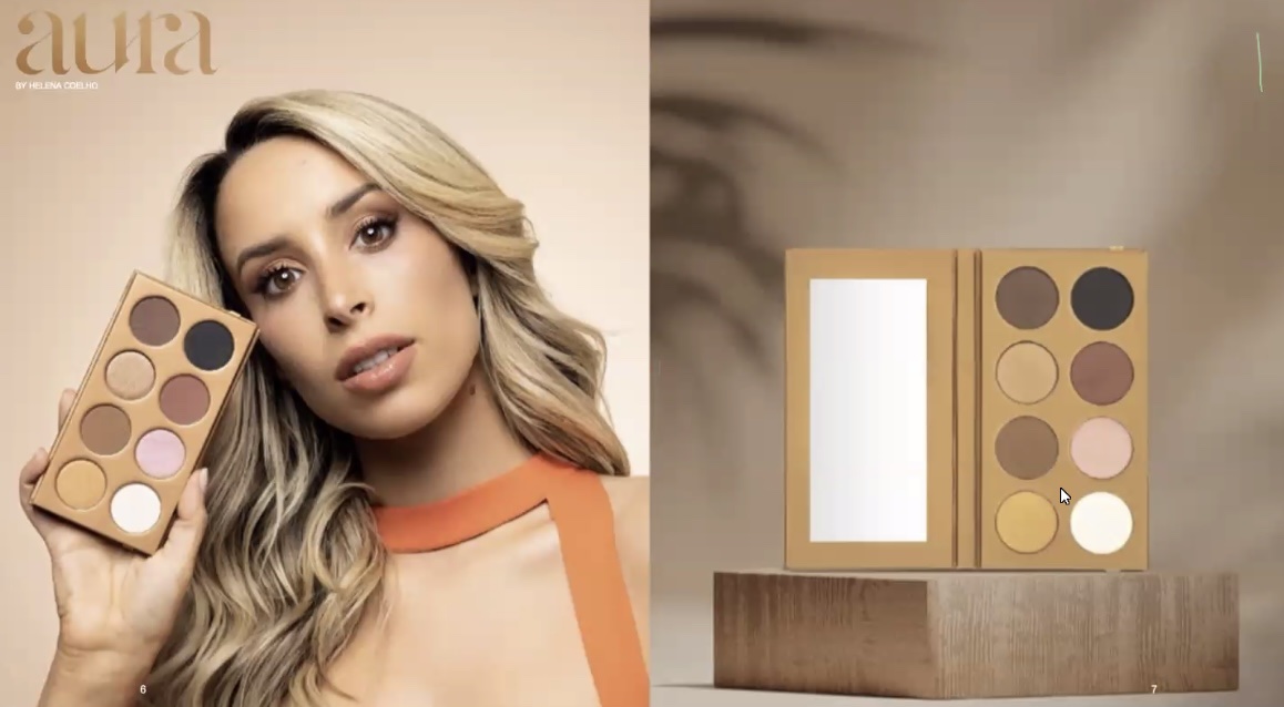 Paleta de Sombras Aura By Helena Coelho, 10,4g
