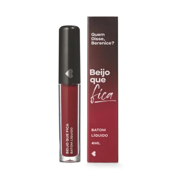 Batom Líquido Supermate Vermelho Beijo que Fica Quem Disse, Berenice? 4ml