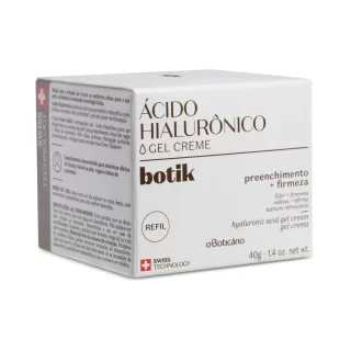 Refil Gel Creme Facial Firmador Ácido Hialurônico Botik 40g