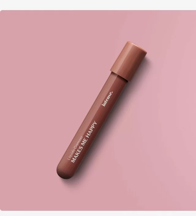 Batom Líquido Cremoso Castanho Confiante Makes Me Happy Intense , 5,5ml