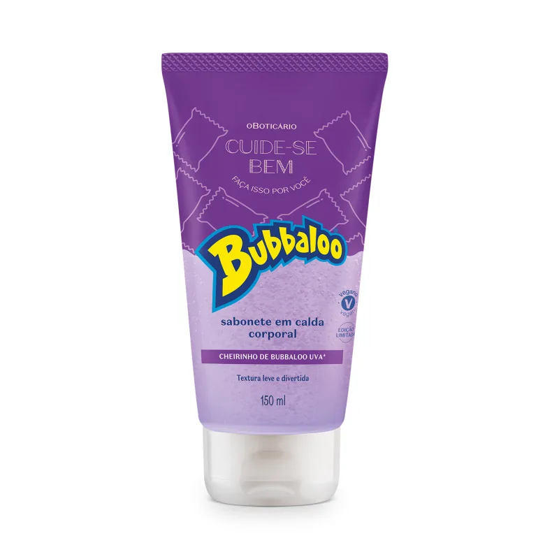 Sabonete Líquido Corporal Cuide-se Bem Bubbaloo Uva 150ml