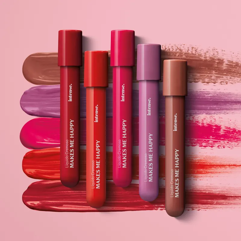 Batom Líquido Cremoso Lilás Apaixonante Intense Makes Me Happy 5,5ml