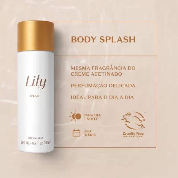 Splash Desodorante Colônia Lily 200ml