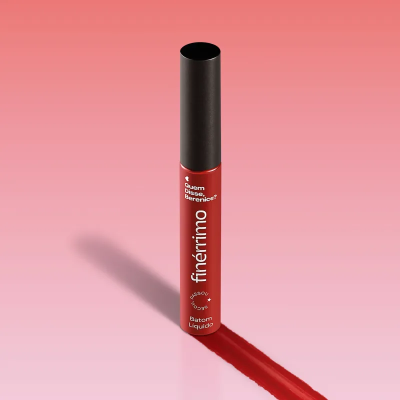 Batom Líquido Vermelho Tô com Tudo Finérrimo 5ml