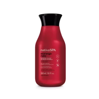 Shampoo Nutrição Antifrizz Nativa SPA Morango Ruby 300ml