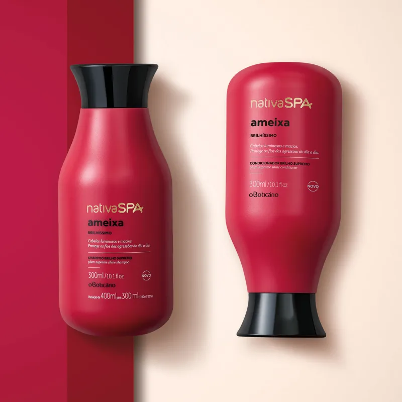 Condicionador Para Cabelos Luminosos Nativa SPA Ameixa 300ml