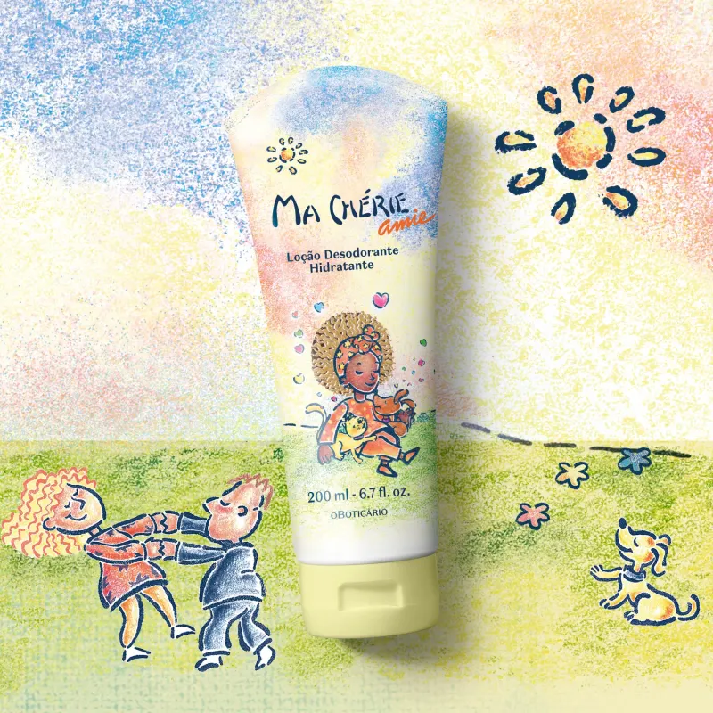Loção Desodorante Hidratante Ma Chérie Amie 200ml