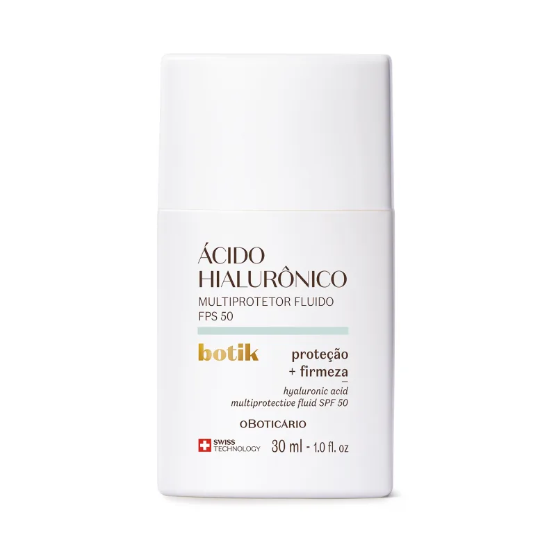 Multiprotetor Fluído Botik Ácido Hialurônico FPS50 30ml