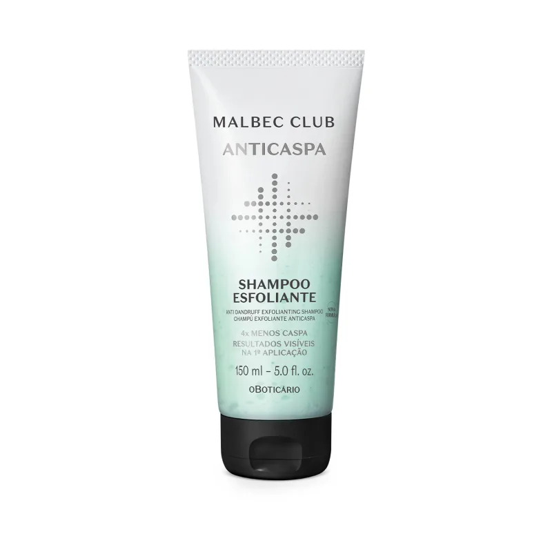 Shampoo Esfoliante Malbec Club Anticaspa 150ml