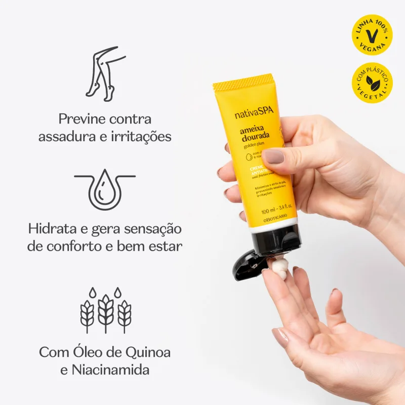 Creme Antiatrito Nativa Spa Ameixa Dourada 100ml
