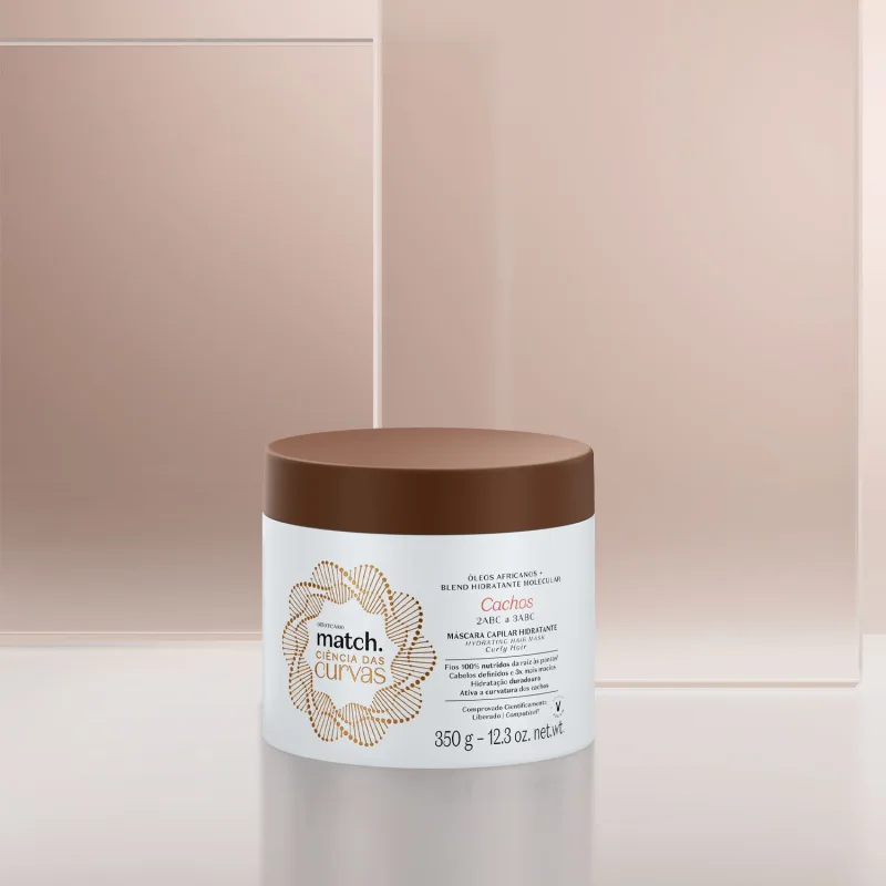 Máscara Capilar Hidratante Match Ciência das Curvas Cachos 350g