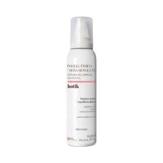 Espuma de Limpeza Nutritiva Ácido Poliglutâmico+Rosa Mosqueta Botik 150ml