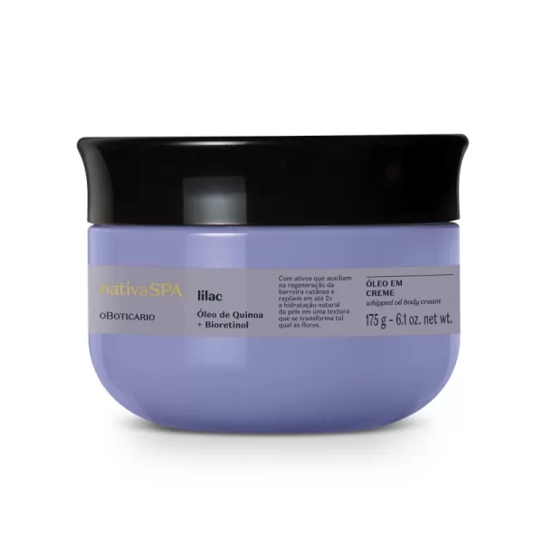 Óleo Em Creme Corporal Nativa Spa Lilac 175g