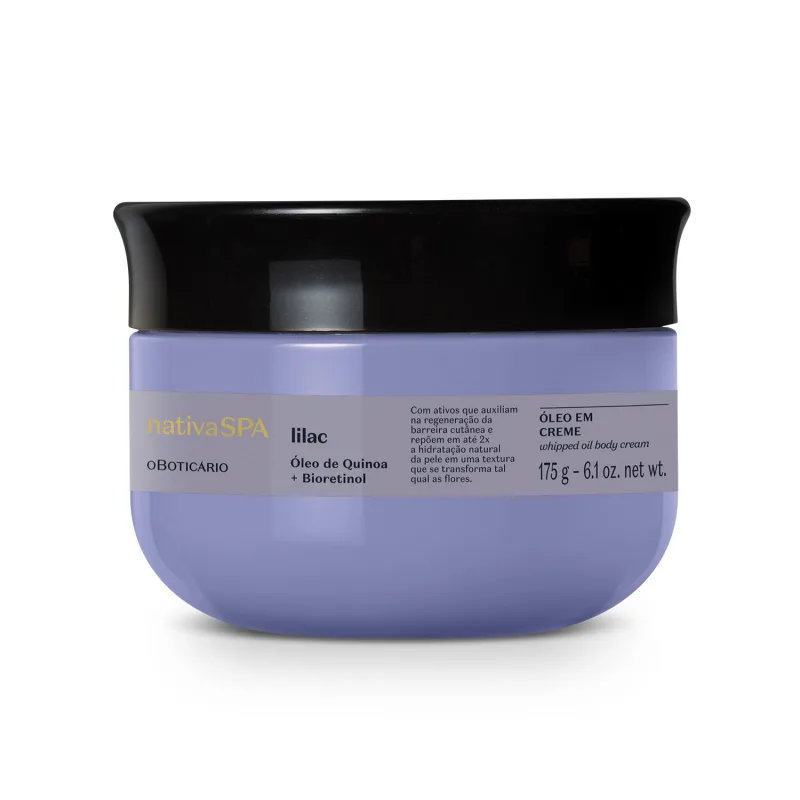 Óleo Em Creme Corporal Nativa Spa Lilac 175g