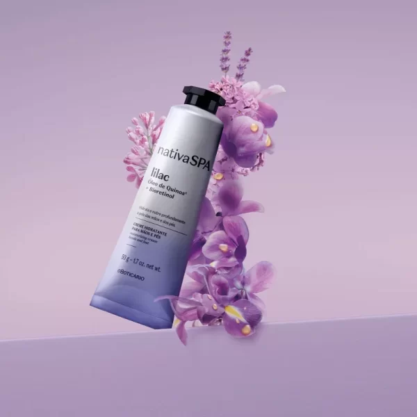 Creme Hidratante Para Mãos e Pés Nativa Spa Lilac 50g