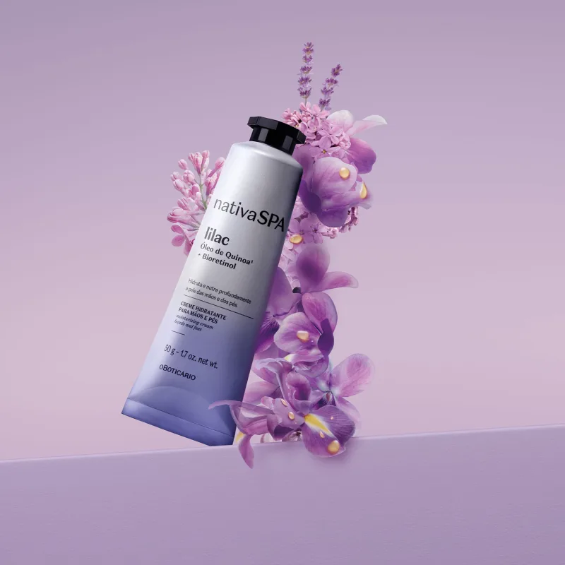 Creme Hidratante Para Mãos e Pés Nativa Spa Lilac 50g