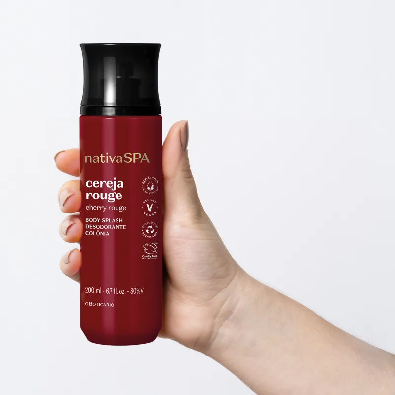 Body Splash Desodorante Colônia Nativa Spa Cereja Rouge 200ml