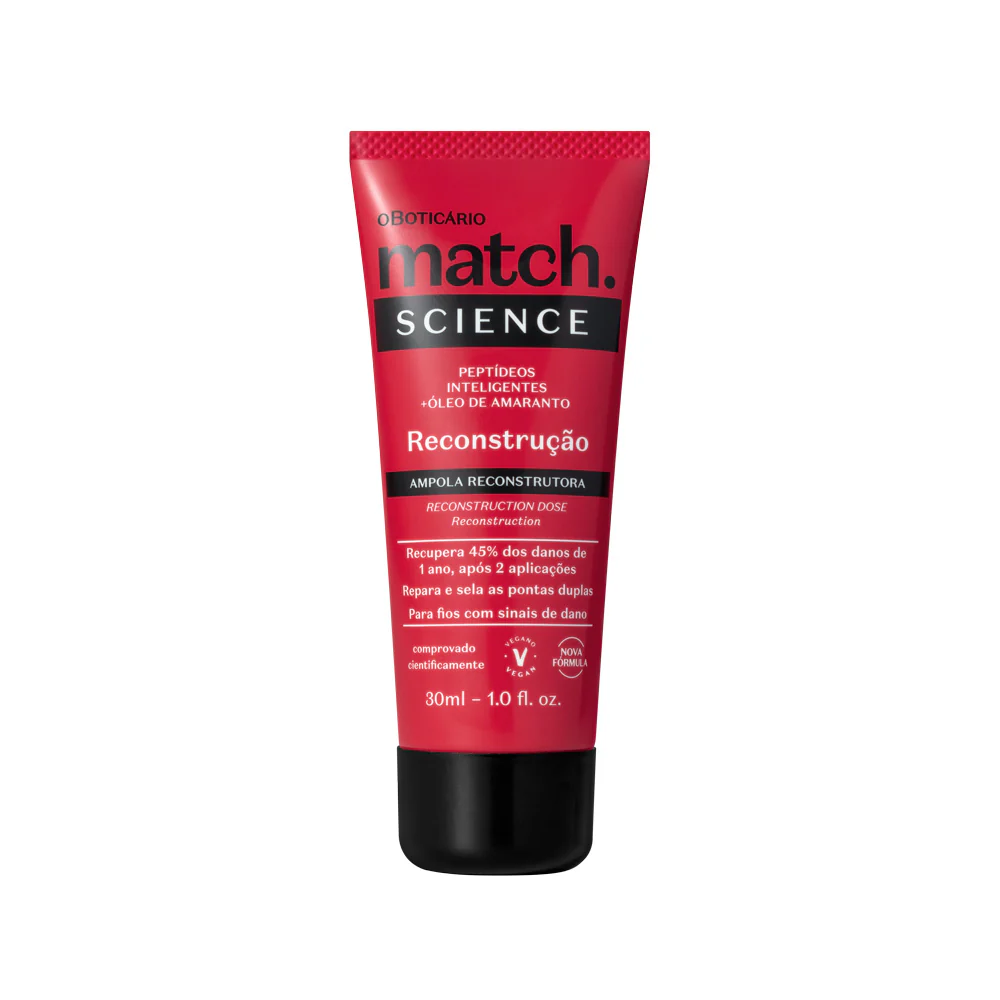 Ampola Capilar Match Science Reconstrução, 30ml