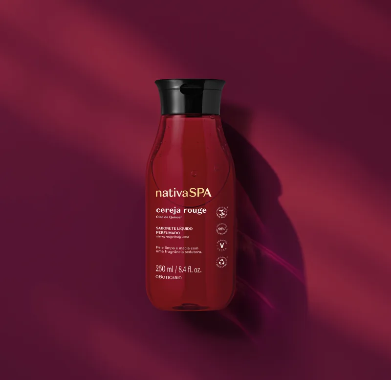 Sabonete Líquido Perfumado Nativa Spa Cereja Rouge 250ml