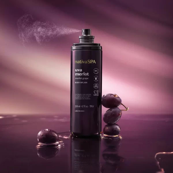 Body Splash Nativa Spa Uva Merlot, 200ml